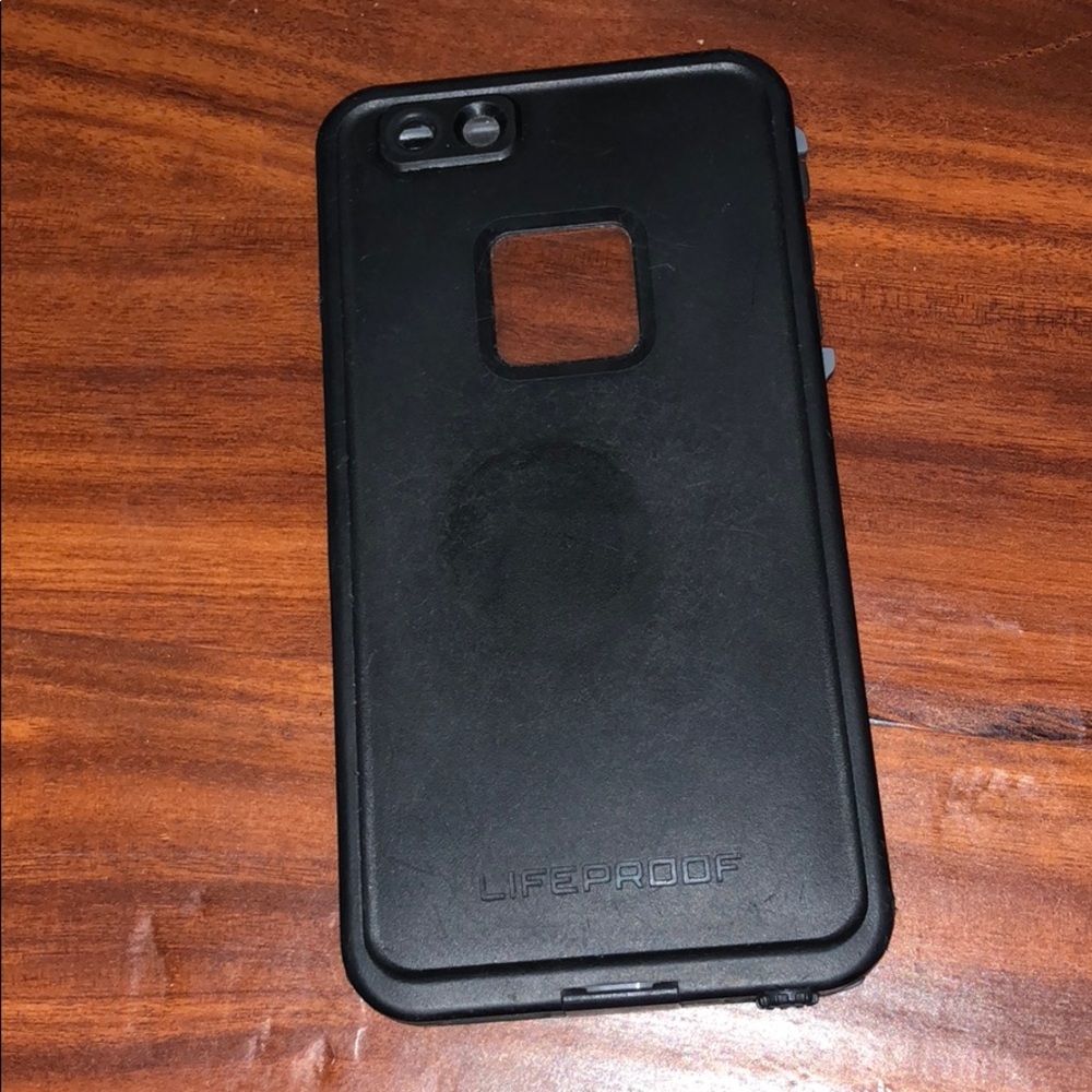 Black life proof phone case for iPhone 6s Plus